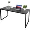 Black MDF and Metal Computer Desk with Waterproof Scratch-Resistant Top